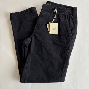Faherty Black Straight Leg Pants